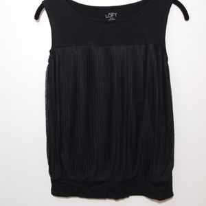 LOFT Black Sleeveless Blouse